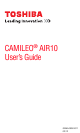 Toshiba CAMILEO AIR10 User Manual