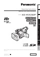 Panasonic AG-HVX200PJ Operating Instructions Manual