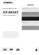 Onkyo DVBD507B Instruction Manual