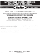 Air King AKDT63I Operating Manual