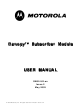 Motorola 9000SM - Canopy 900 MHz Subscriber Module User Manual