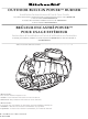 KitchenAid KBPU182VSS Installation Instructions And Use And Care Manual
