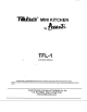 Teba Mini-Kitchen TFL-1 Instruction Manual