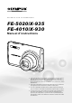 Olympus FE 5020 - Digital Camera - Compact Manuel D'instructions