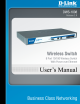 D-Link DWS-1008 - AirPremier MobileLAN Switch Product Manual