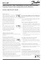 Danfoss RT1-RF User Instructions