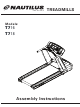 Nautilus T716 Assembly Instructions