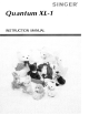 Singer Quantum XL-1 Instruction Manual
