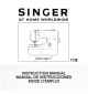 Singer FEATHERWEIGHT II 118 Instruction Manual