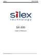 Silex technology SX-200 User Manual