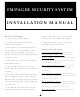Black Widow Security BW FM 100 Installation Manual