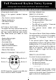 Black Widow Security BW 853 System Manual