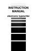 Nakajima AE-800 Instruction Manual
