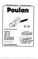 Poulan Pro 1425 Operator's Manual