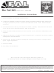Flex-a-Lite 125 Installation Instructions