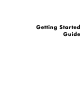HP Pavilion a600 - Desktop PC Getting Started Manual