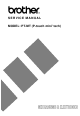 Brother PT-MT (P-touch mini ' tech Service Manual