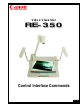 Canon RE-350 Control Interface Commands Manual