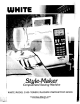 White STYLE-MAKER 3100 Instruction Book