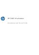 HP FM064UT#ABA Maintenance And Service Manual