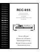 Rotel RCC-955 Owner's Manual
