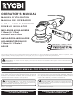 Ryobi AG402 Operator's Manual
