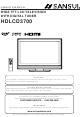 Sansui HDLCD3700 Owner's Manual