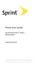 Sanyo M1 (Sprint User Manual