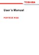 Toshiba Portege R500 User Manual