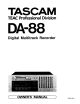 Tascam DA-88 Owner's Manual