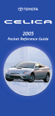 Toyota Celica Pocket Reference Manual