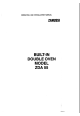 Zanussi ZDA 55 Operating And Installation Manual