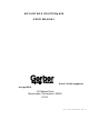 Gerber ADVANTAGE ROUTER 600 User Manual