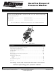 Maxus PW2515 Operating And Parts Manual