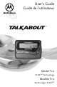 Motorola TALKABOUT FLEX T10 User Manual