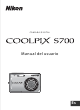Nikon S700 - Coolpix Digital Camera Manual Del Usuario
