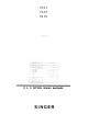 Singer 7033 Instruction Manual