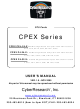 CyberResearch CPEX CEL-24-X User Manual