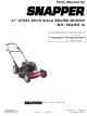 Snapper MR216518B Parts Manual