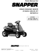 Snapper RT1330 (2690172 Parts Manual