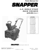 Snapper ELE3190R (84675 Parts Manual