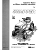 Snapper 1600A Operator's Manual