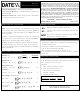 Datexx DD-610 Manual
