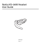 Nokia Wireless Headset HS-36W User Manual