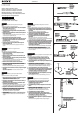 Sony HT-SF2000 Speaker Stand Installation Manual