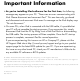 HP mp5001 - Apple iPod Mini Important Information