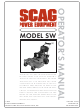 Scag Power Equipment SW Operator's Manual