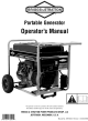 Briggs & Stratton 030452-0 Operator's Manual