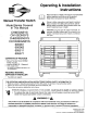 Briggs & Stratton CH6EGNSYS Series Operating & Installation Instructions Manual