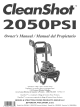 Briggs & Stratton CleanShot 2050PSI Owner's Manual